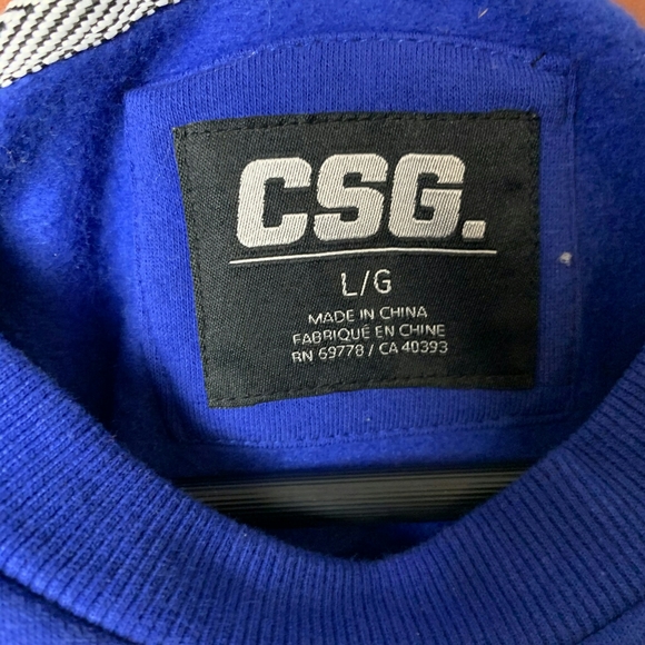 Black and blue men's sweatshirt - Picture 3 of 5